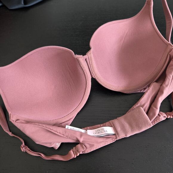 Victoria's Secret Perfect Shape Bra Padded Mauve Underwire 34D - Picture 7 of 10